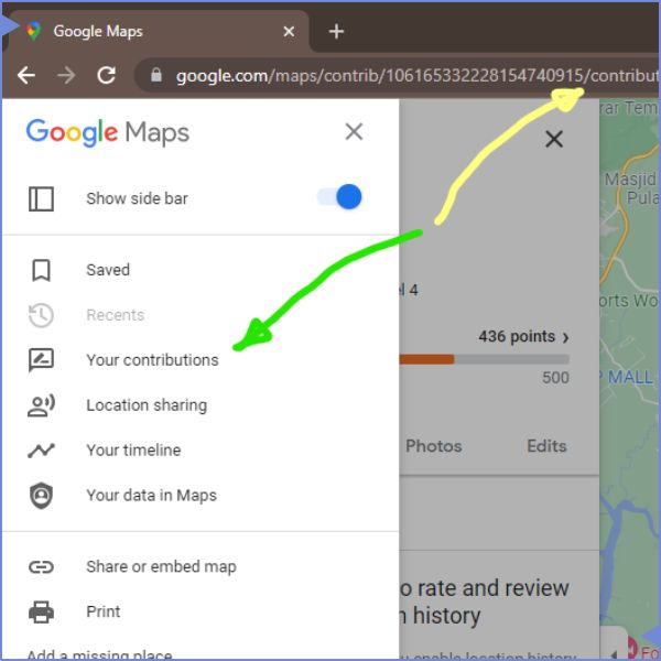 google localguide browser link