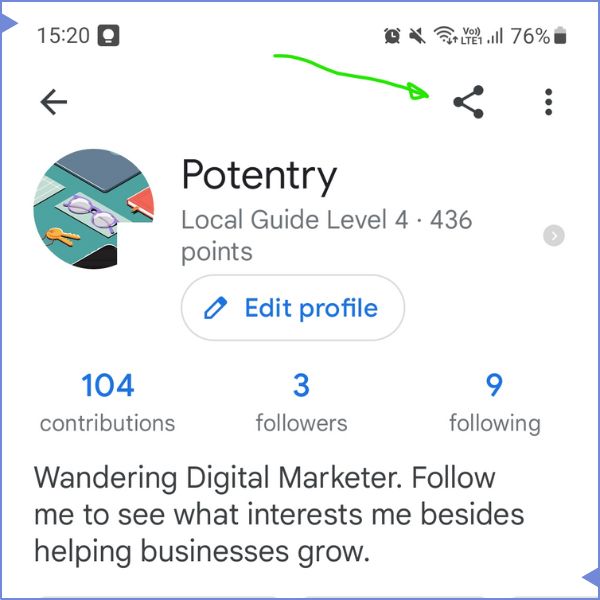 google map local guide share link